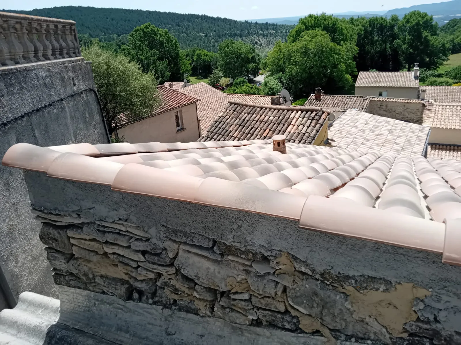 Réfection de faîtage maçonné